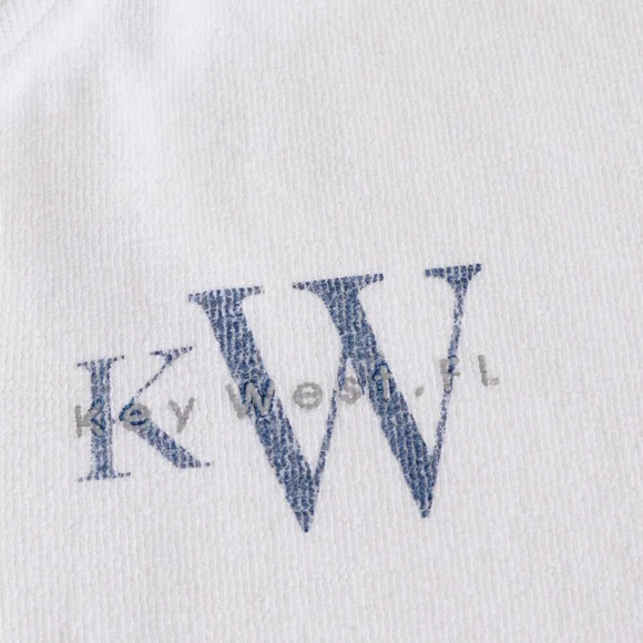 Vintage 90S Outfit Usa By  Diport White Button Collar Key West, Florida Size XL - Picture 9 of 10